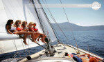 Sailing tour along sea coast Tivat-Montenegro
