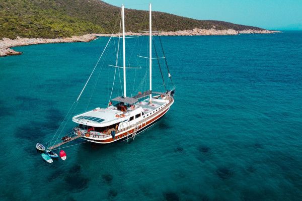 Water Skating, Snorkeling, Sunset Charter, Fishing Charter, Water-adventure in a Luxury Gulet in Marmaris Muğla, Turkey