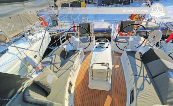 Sailing yacht trip for 2 weeks to Santorini islands with sail training and bareboat skipper license