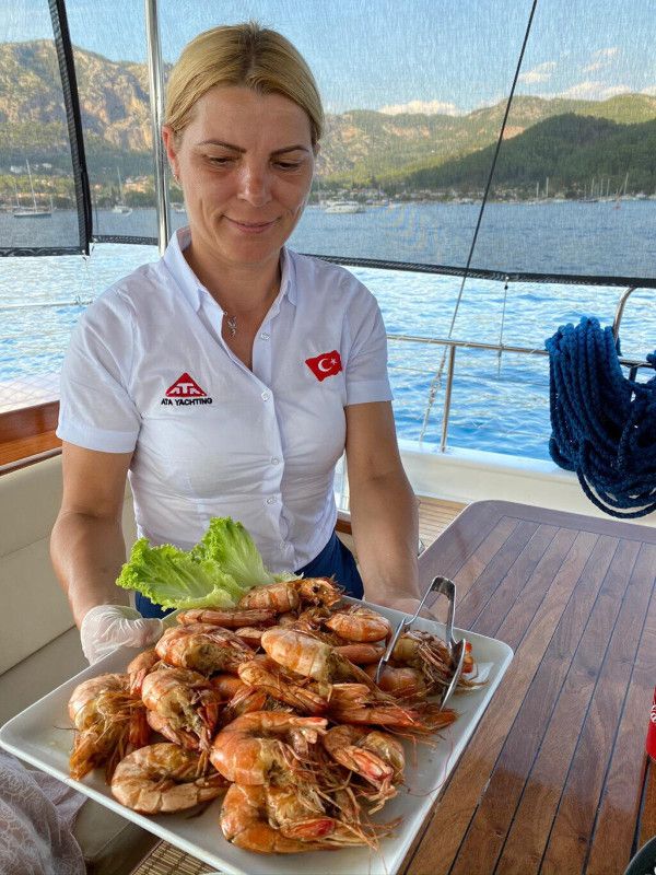 Noleggio caicco di un'intera giornata per 12 ospiti a Fethiye, Muğla, Turchia