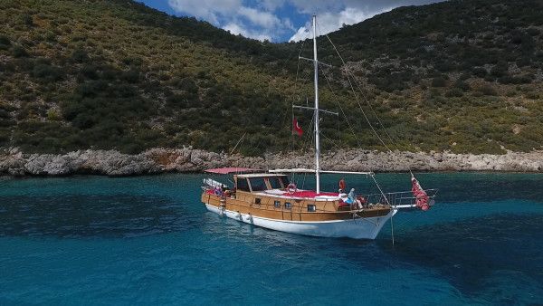 Ночной тур WoodenSchooner Special Sea Bella Junior в Анталье, Каше, Калкане, Турция