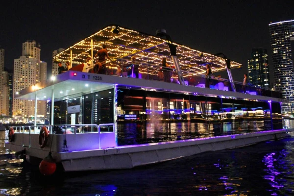 Sunset/Moonlight Houseboat tour in Ain Dubai, Dubai Marina