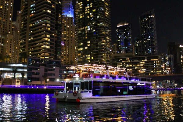 Sunset/Moonlight Houseboat tour in Ain Dubai, Dubai Marina