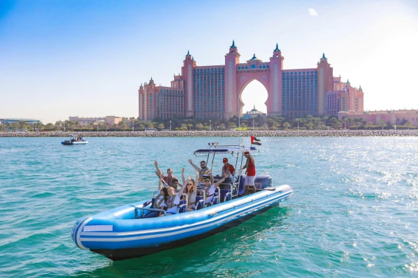 Hourly Guided Sightseeing Tour with RIB sportboat in Dubai Marina, Dubai, UAE