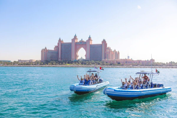 Hourly Guided Sightseeing Tour with RIB sportboat in Dubai Marina, Dubai, UAE