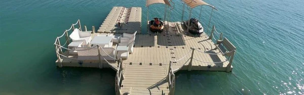 Dodávky a instalace plovoucích mořských doků pro přístavy, mariny a hotely