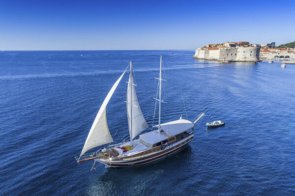 Kayak Surfing and Snorkeling Experiences with an Elegant Gulet in Dubrovnik, Croatia