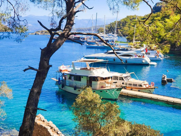 Settimanale Blue Private Charter Tour di gruppo in caicco a Fethiye Turchia