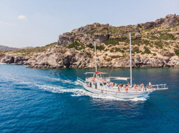 Memorable Private cruise with a lovely wooden Yacht in Rodos, Greece 