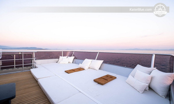 Yacht di lusso per crociere blu a Bodrum, Turchia
