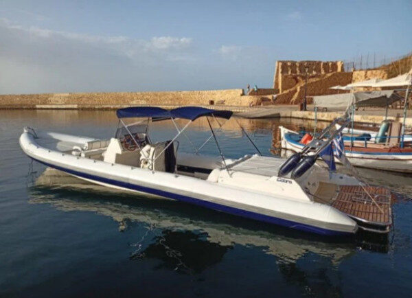 Half-Full Day in High Season with Motor Boat Picton Cobra-Experience in Chania, Greece