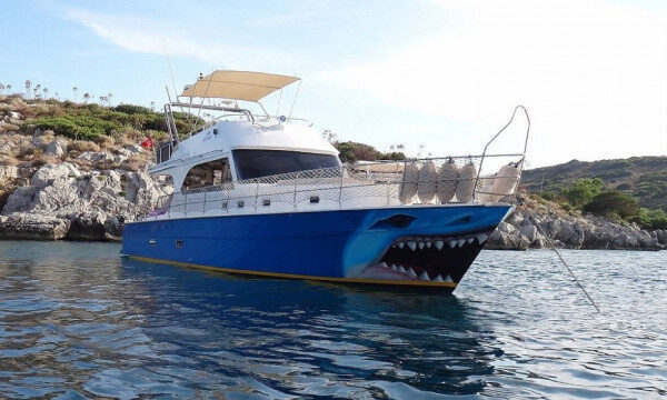 Wonderfull day around Bodrum, Turkey on a motor yacht