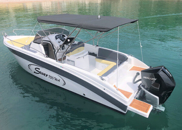 Comfortable Motor Boat Saver for The Ultimate Glimpse and Comfort Cruising Experience in Opatija, Croatia