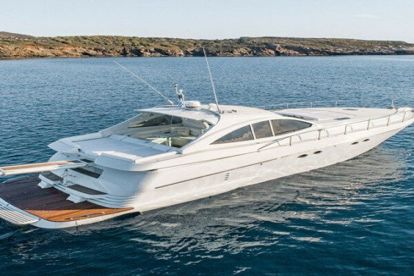 Full day Beach Safari is a cruise Pershing 54 motor yacht Mykonos, Greece