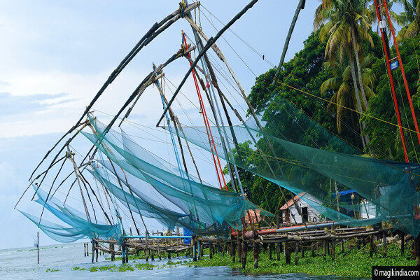 Beautiful moment on a luxury boat in the Back Sea. Kerala-India