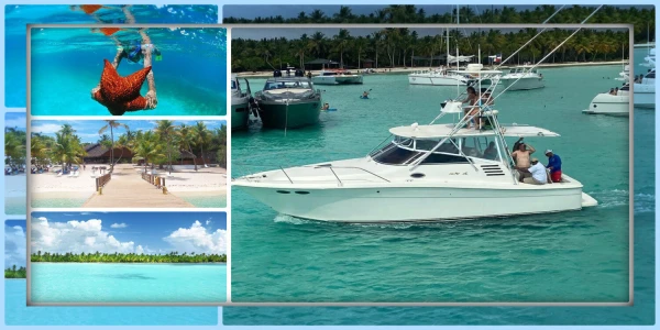 Swimming in Saona And The Natural Pool Palmillas Dominican Republic