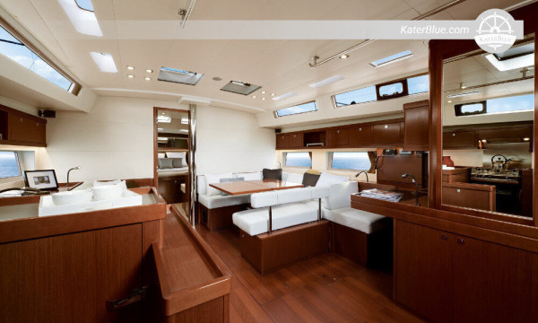 Modern Beneteau yacht for weekly charter Antibes-France
