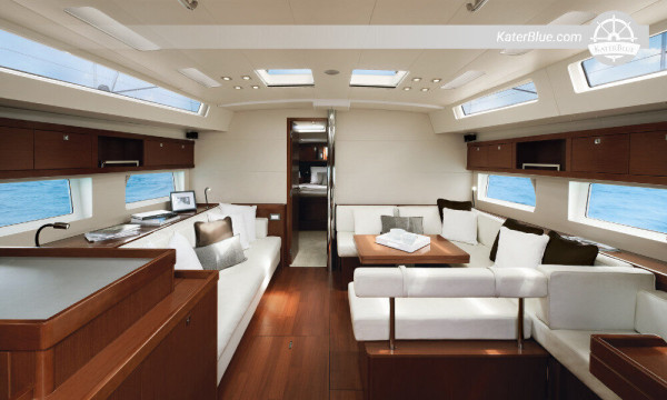 Modern Beneteau yacht for weekly charter Antibes-France