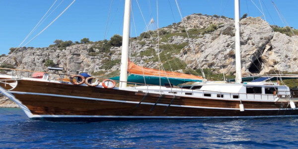 Carta settimanale con skipper della Costa Turca Yalikavak, Turchia