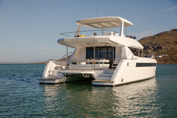 Catamarano leopardato con skipper a Buck Island-USVI