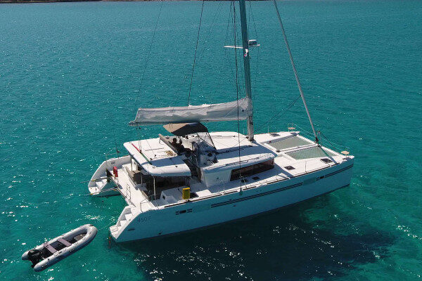 Catamaran charter weekly basis Folegandros Greece