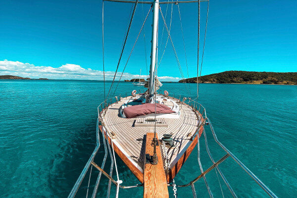 Traditional gullet day charter Cape Brett New Zealand