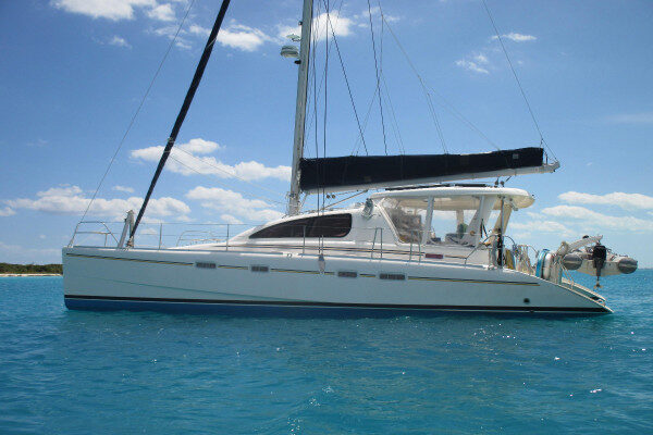 Leopard catamaran skippered charter Playa Blanca Colombia