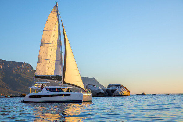 Catamaran skippered weekly charters Tongue Bay Australia