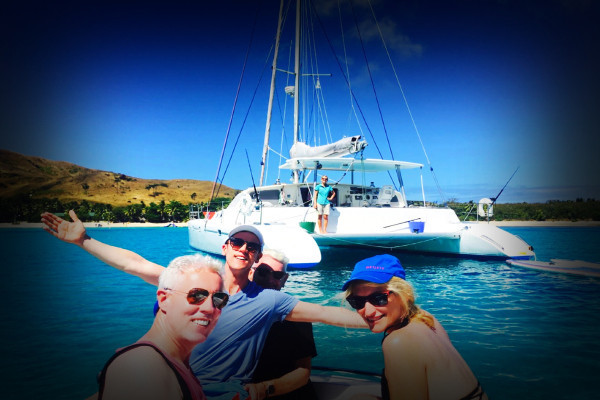Catamaran available for skippered charters Ovalau Fiji