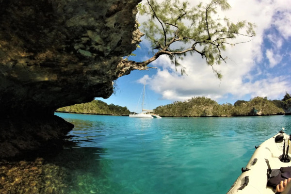 Location de catamarans de luxe avec skipper à l'île Matagi, Fidji
