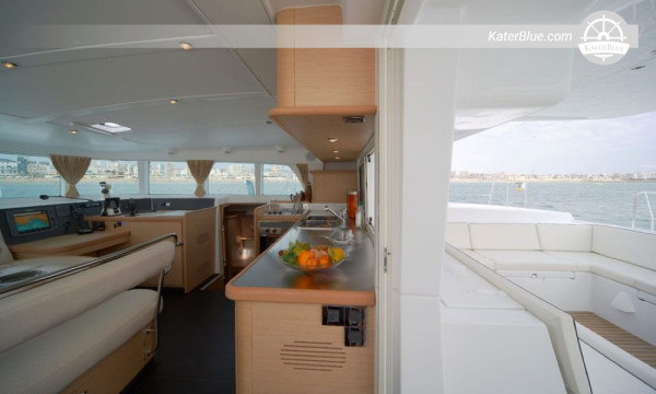 Opulent catamaran skippered carter Pittwater Australia