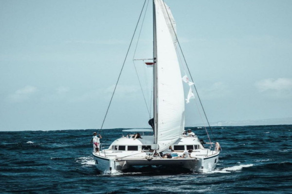Luxury catamaran day charter Bali Indonesia