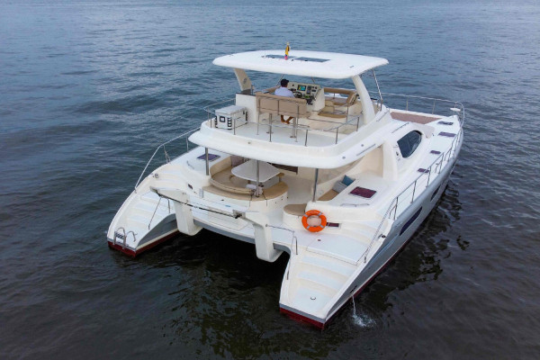 Luxury catamaran day charter Cartagena Colombia