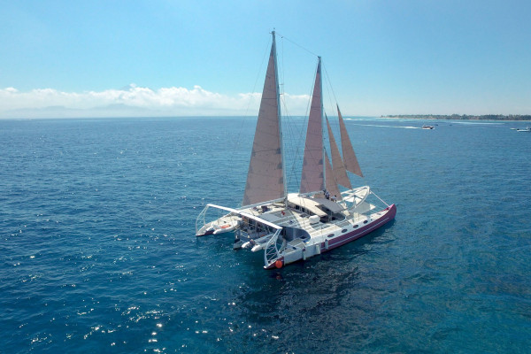Skippered catamaran day charter offer Tanjung-Benoa Bali