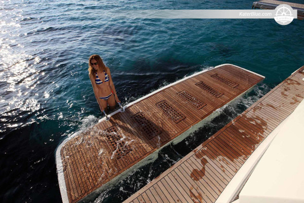 Halbtagescharter mit bemannter 55-Fuß-Luxusyacht von Haulover nach Sandbar Miami