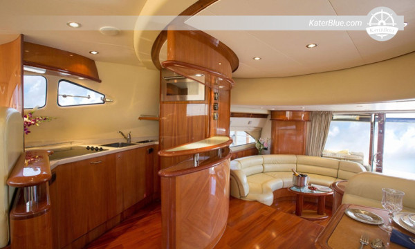 Crewed luxury motor yacht day charter offer Nusa-Dua Bali
