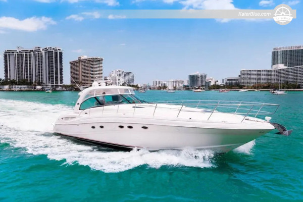 Luxury motor yacht half day charter Elliott-Key Miami