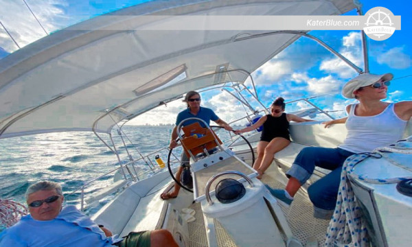 Beneteau-skib halvdags charter Biscayne-Bay Miami