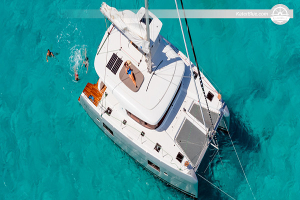 Luxury catamaran crewed overnight charter Kalekoy Turkey