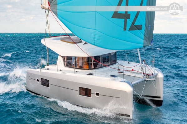 Lagoon catamaran overnight sailing cruise Camlık-Bay Turkey