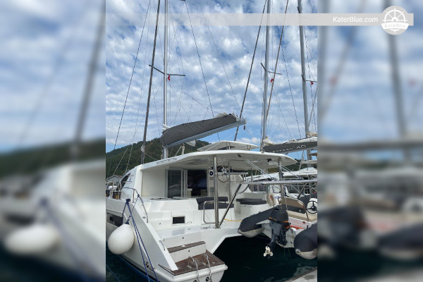 48ft catamaran skippered sailing cruise Fethiye Turkey