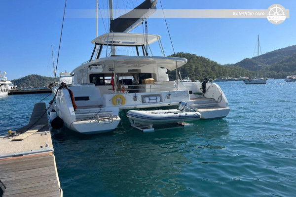 46ft catamaran weekly bareboat charter Bodrum Turkey