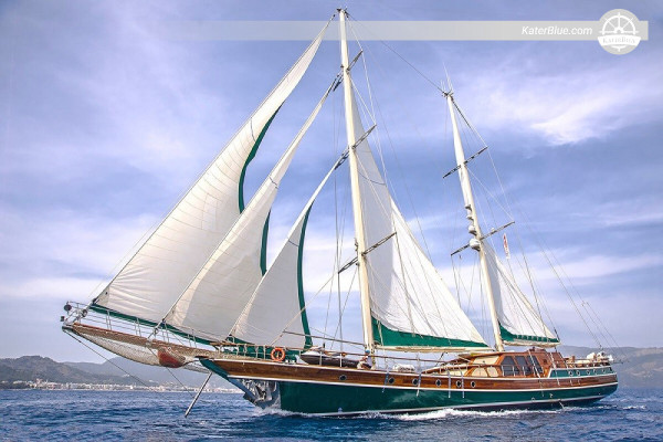 6 luxury cabins gulet overnight cruise Hisaronu-Gulf Turkey