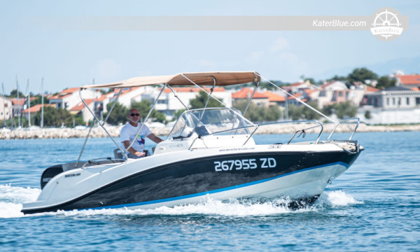Motor Boat Quicksilver 1-Cabin, 6 Pax Day Charter, Zadar, Croatia