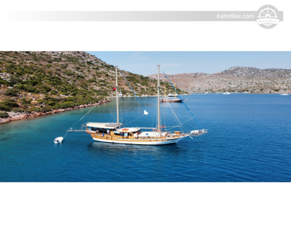 Calet classico di 20 metri, perfettamente funzionante, in vendita a Bodrum, Turchia.