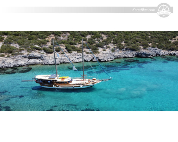 Calet classico di 20 metri, perfettamente funzionante, in vendita a Bodrum, Turchia.