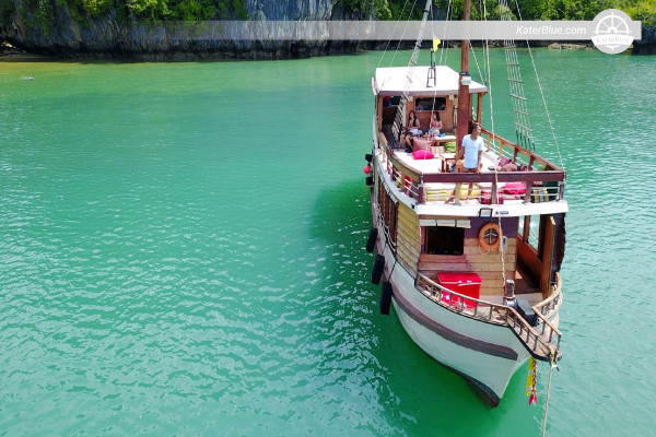 Phang Nga Bay Day Charter 38 Pax Wooden Boat Phuket, Thailand