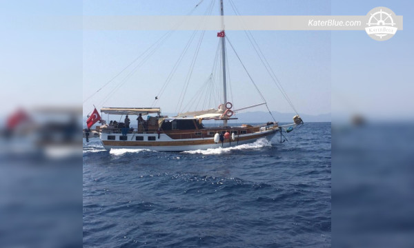 7denní pronájem guletu s kapitánem, Antalya-Kekova-Antalya, luxusní plavba se soukromým kuchařem, vodní sporty a kulturní poznávání