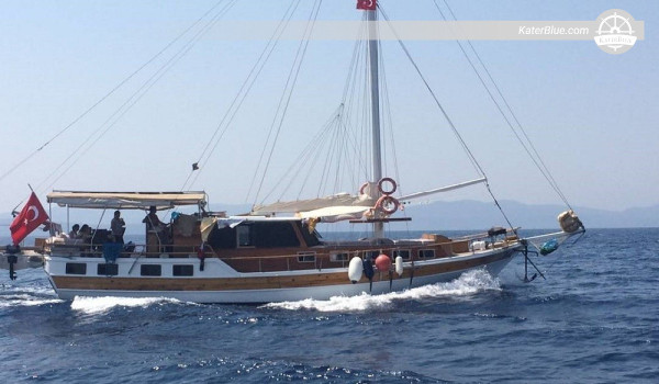 7denní pronájem guletu s kapitánem, Antalya-Kekova-Antalya, luxusní plavba se soukromým kuchařem, vodní sporty a kulturní poznávání