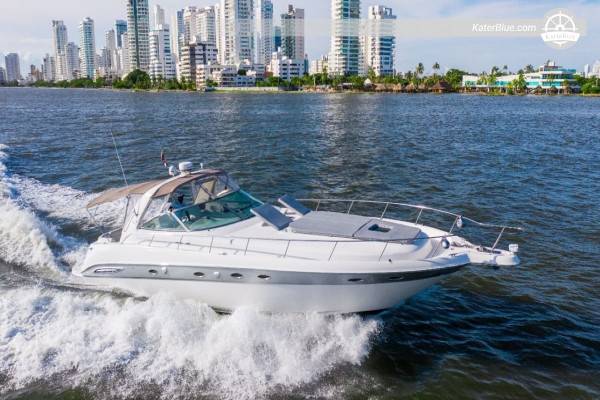 8-Hour Beach Relaxation Charter – Sea Ray 46 Motor Yacht from Cartagena